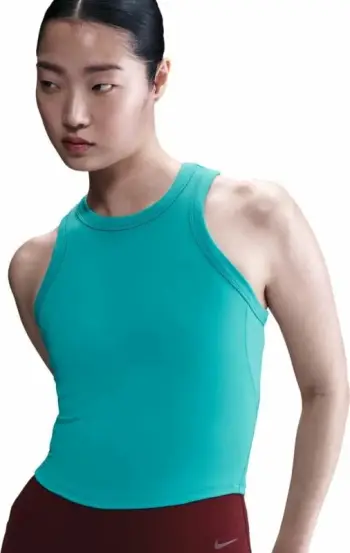Maicë crop për femra Nike, e gjelbër