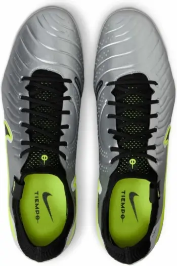 Këpucë futbolli Nike Tiempo Legend 10 Elite AG Pro, për bar sintetik, për meshkuj, argjendi