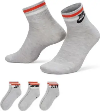 Çorape Nike Everyday Essential DX5080 050, 3 palë, të ulëta, gri