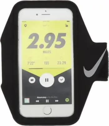 Mbajtëse krahu për telefon Nike Lean Arm Band Plus, universale, e zezë