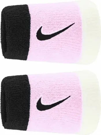 Doreza sportive Nike Swoosh Doublewide, set 2 copë, të bardha