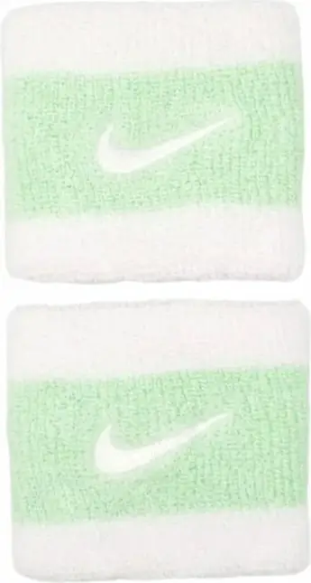 Rripa dore sportivë Nike Swoosh N1012406101OS, paketë 2 copë, pambuk elastik, të bardhë