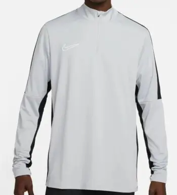 Bluzë sportive Nike Academy 23 Drill Top M DR1352 012, poliester, me zinxhir, gri