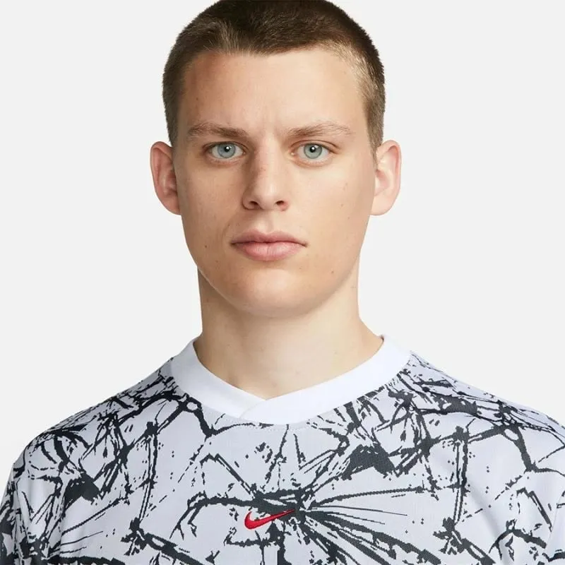 Maicë Nike për meshkuj, e bardhë me të zezë - 3
