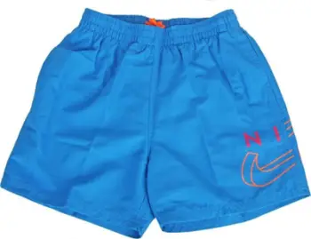Shorce noti për djem Nike Split Logo Lap 4" Jr NESSC786 458, poliestër tharje e shpejtë, blu