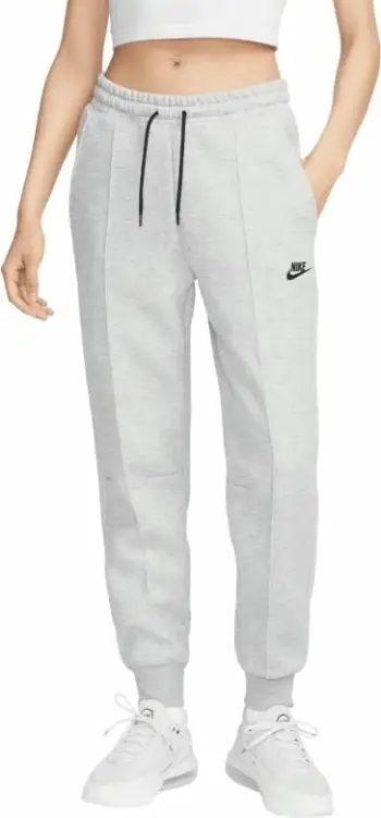 Pantallona Nike Sportswear Tech Fleece Pant W FB8330-063, trikotazh, për femra, gri