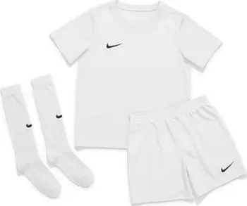 Set futbolli për djem Nike Dri-Fit Park, 116-122 cm, i bardhë