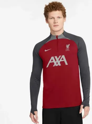 Bluza sportive Nike Liverpool FC Strike Drill Top M FD7090-688, për meshkuj, e kuqe gri