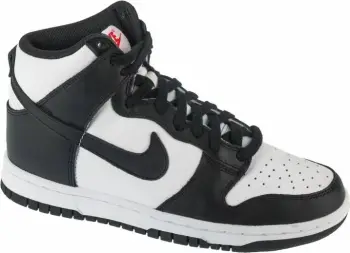 Atlete Nike Dunk High W DD1869-103, lëkurë, të zeza dhe të bardha