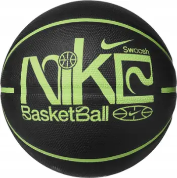 Top basketbolli Nike Everyday Playground 8P Graphic BS3035-060, gome për jashtë, madhësia 7, i zi me Lime