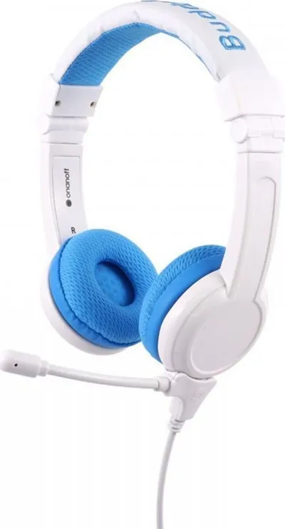 Kufje ONANOFF BuddyPhones School Plus, Wired, 85dB, të bardha - 5