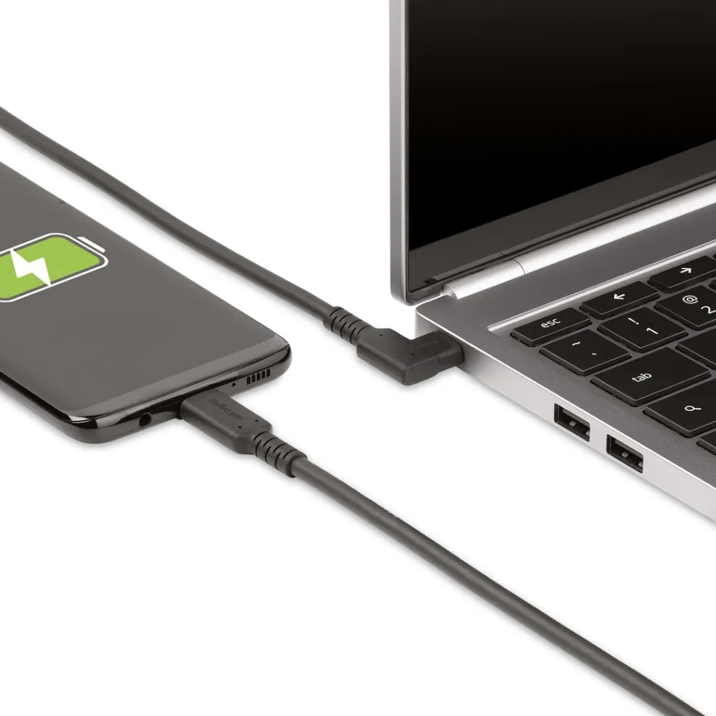 Kabllo USB-C StarTech, 2m, 100W, 4K@60Hz, e zezë - 7