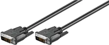 Kabllo Goobay DVI-D - DVI-D, 2m, e zezë