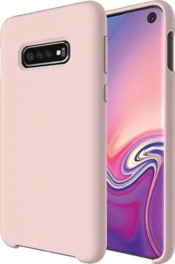 Mbrojtëse e pasme silikoni për Samsung Galaxy S10 Plus, Rose Gold