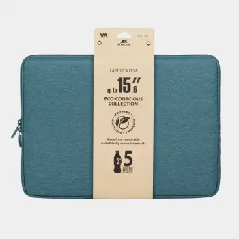 Çantë mbrojtëse për laptop Rivacase Suzuka 7705, 15.6", poliestër RPET, gri
