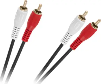 Kabllo audio RCA x2 në RCA x2, 1.5m, i zi