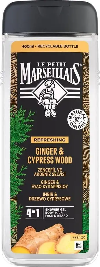 Xhel dushi Le Petit Marseillais 3in1 Ginger Cypress, 400ml