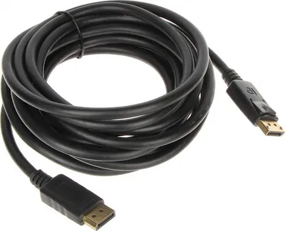Kabllo DisplayPort 5m (DP-W / DP-W-5.0M), e zezë - 1