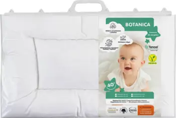 Jastëk për bebe Botanica, i bardhë