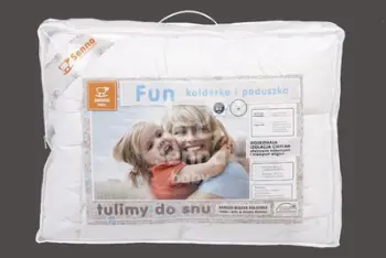 Set çarçafësh për fëmijë Fun SEN000011, i bardhë