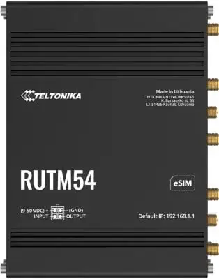 Ruter Teltonika Networks RUTM54 EU, 5G LTE, industrial, gri