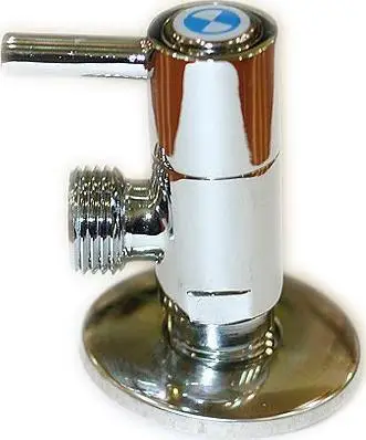 Valvul këndore qeramike, 1/2" x 1/2", krom