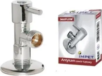 Valvul këndore ANTIKAM Angular Ball Valve, 1/2" x 3/8", krom