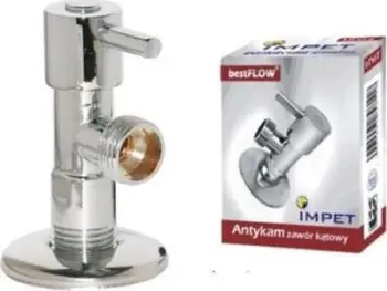 Valvul këndore ANTYKAM, 1/2" x 1/2", bronzi, krom