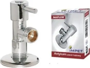 Valvul këndore anti-gëlqere Ball, 1/2", 3/4", krom