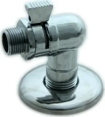 Valvul këndore Impet, kartushë qeramike, 1/2" x 3/8", krom