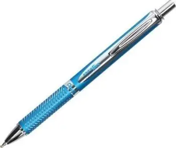 Stilolaps ballpoint Pentel EnerGel, majë 0.7 mm, trup alumini, i argjendtë
