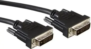 Kabllo monitori DVI dual link, DVI M në DVI M 24+1, 2 m, e zezë