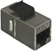 Adapter RJ45 - RJ45, STP, CAT.5e, i argjendtë