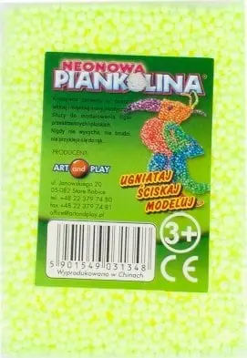 Masë modeluese neon ART&amp;PLAY Foamolina, për fëmijë 3+, shumëngjyrëshe