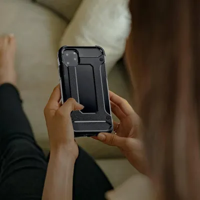 Kallëp mbrojtës Forcell Armor për Samsung Galaxy A13 5G, silikoni, i zi - 4