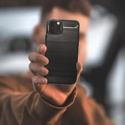 Këllëf Forcell Carbon për Samsung Galaxy A53 5G, gome, i zi - 4