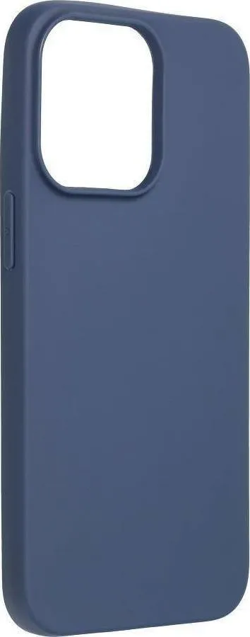 Këllëf telefoni Forcell Soft për iPhone 13 Pro, silikoni, blu e errët - 1