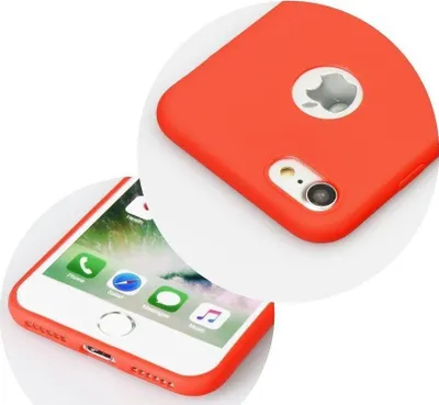 Këllëf telefoni Forcell Soft për iPhone 13 Pro, silikon, i kuq - 2