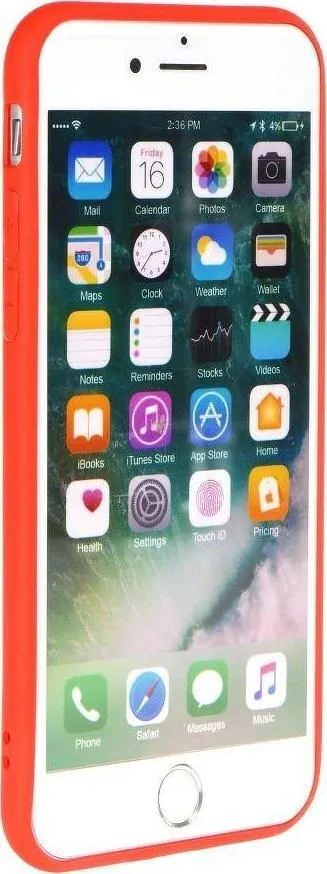 Këllëf telefoni Forcell Soft për iPhone 13 Pro, silikon, i kuq - 5