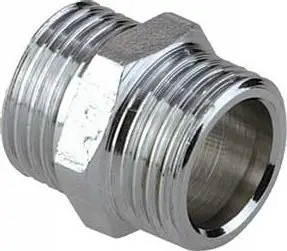 Pjesë lidhëse HYDROLAND Nipple 3/8", bronz, e kromuar