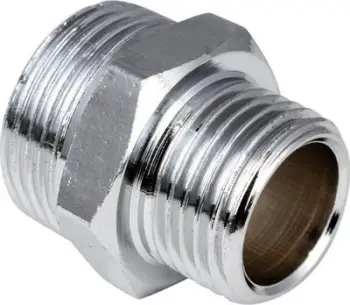 Përshtatës reduktues krom Hydroland, 1/2" në 3/8", metalik, argjendtë