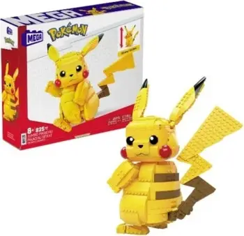 Set Mega Pokémon Big Pikachu, 825 pjesë, Verdhë