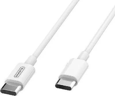 Kabllo USB, USB-C në USB-C, 1.2 m, e bardhë - 2