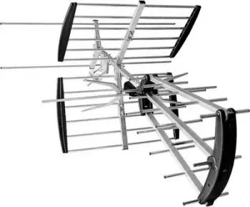 Antena drejtimore RTV DPM HN63NWZ, DVB-T DVB-T2, me përforcues dhe filtër LTE, gri