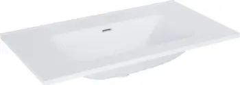 Lavabo qeramike Elita Skappa 80, 80 cm, pa vrimë baterie, e bardhë