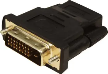 Përshatës AV HDMI në DVI-D, i zi