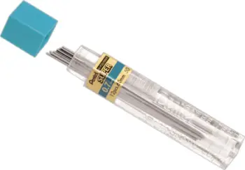Mina për laps mekanik Pentel, 0.7 mm, fortësi H, set 12 copë