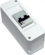 Kuti shpërndarëse sipërfaqësore S-2, 136x42x65mm, IP30, e bardhë