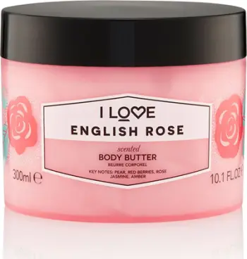 Krem trupi I Love English Rose, butter i parfumuar, hidratues, 300ml