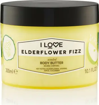 Krem trupi I LOVE Elderflower Fizz, hidratues, 300ml